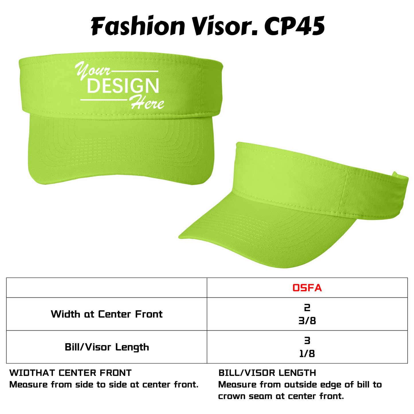 Port & Company® - Fashion Visor-CP45