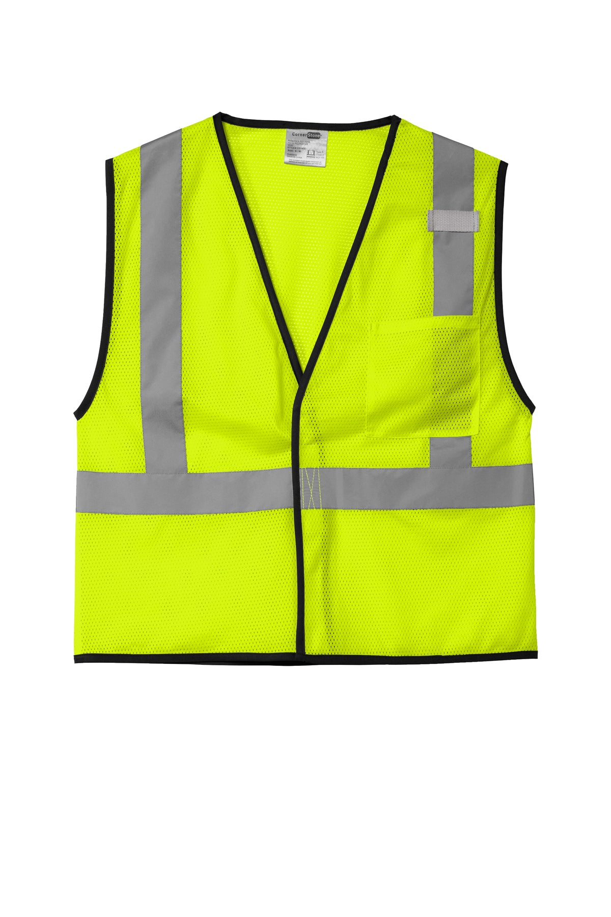 CornerStone ® ANSI 107 Class 2 Economy Mesh One-Pocket Vest-CSV100