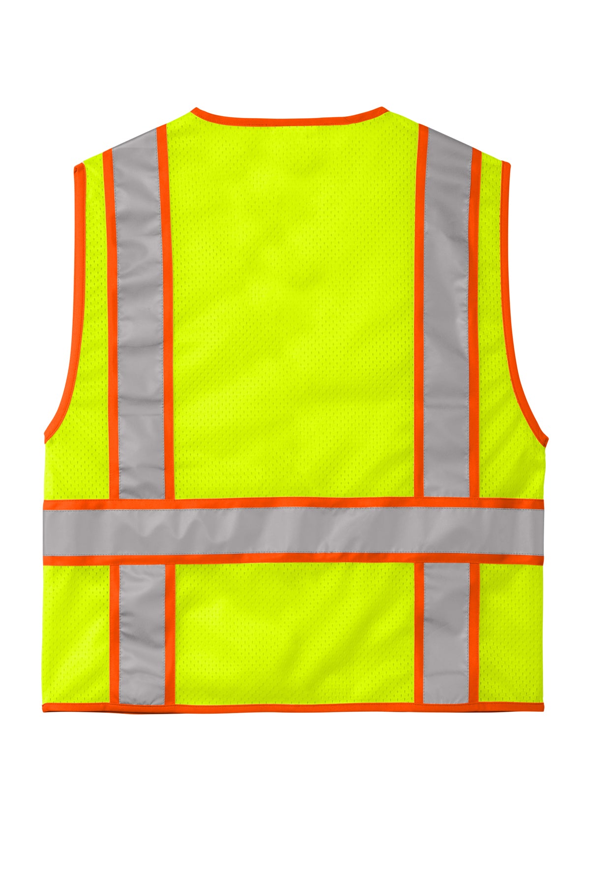 CornerStone® ANSI 107 Class 2 Mesh Zippered Two-Tone Vest-CSV103