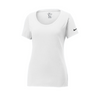 Nike Ladies Dri-FIT Cotton/Poly Scoop Neck Tee-NKBQ5234