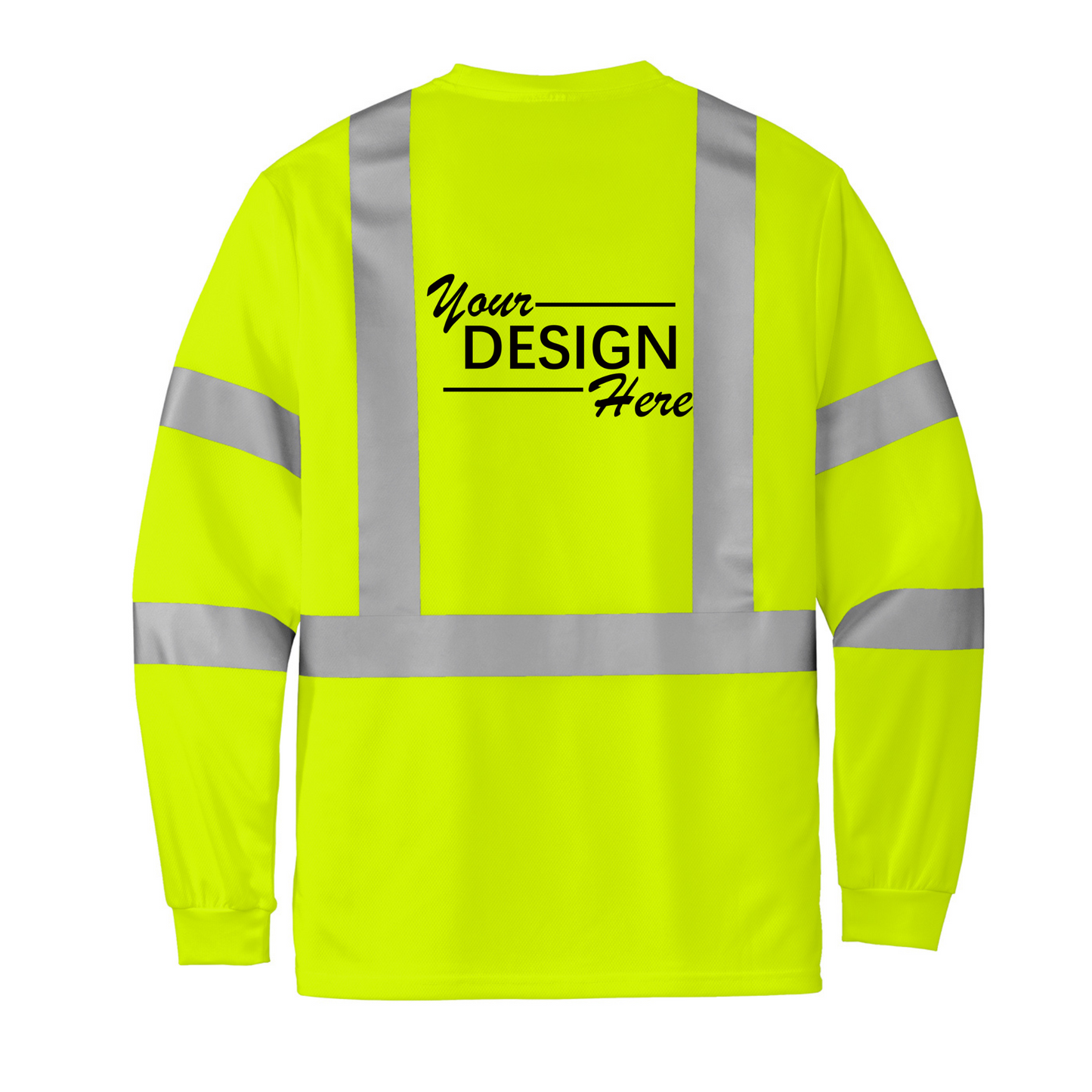 CornerStone® ANSI 107 Class 3 Mesh Long Sleeve Tee-CS203