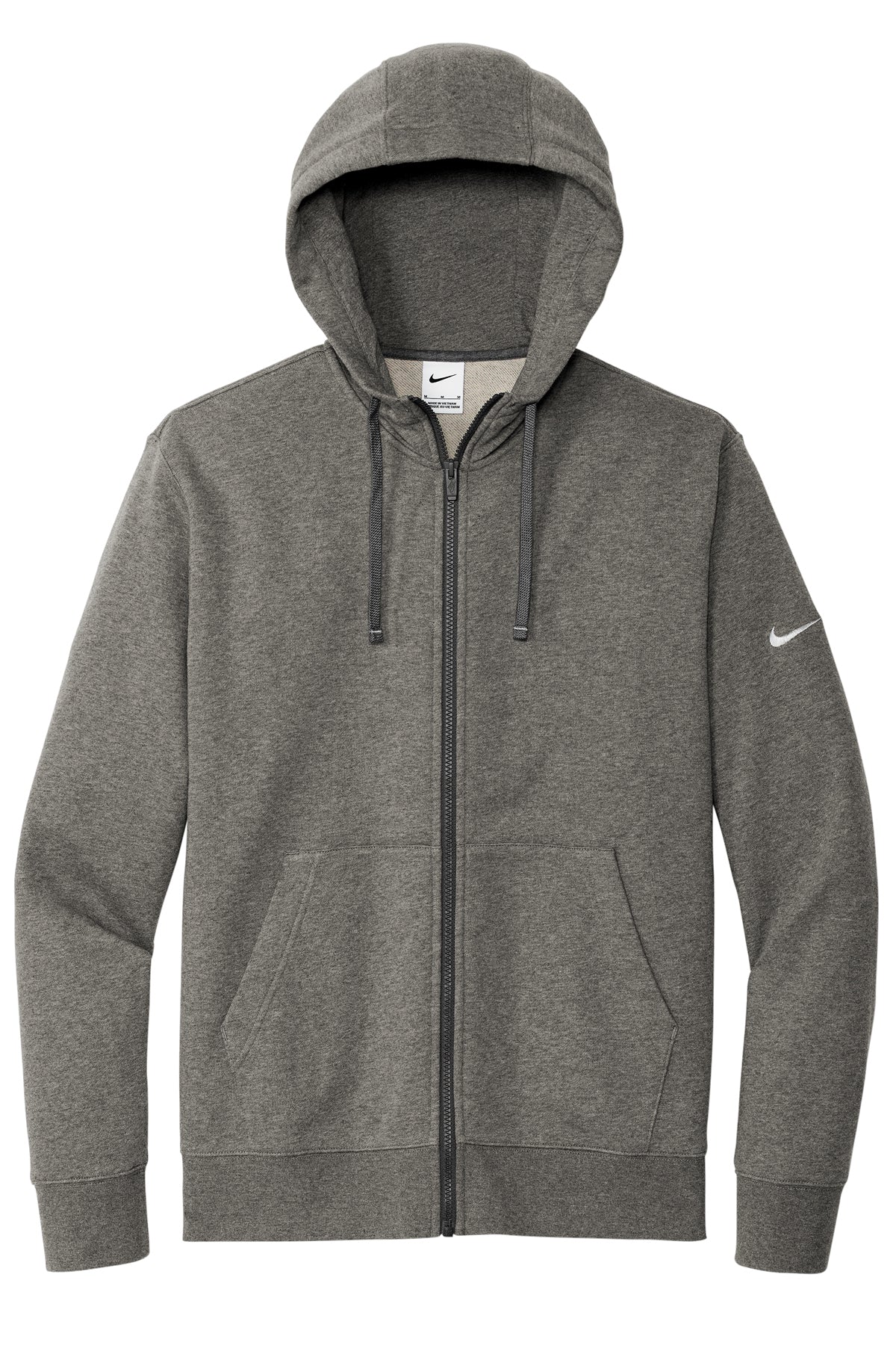 Nike Club Fleece Sleeve Swoosh Full-Zip Hoodie-NKDR1513