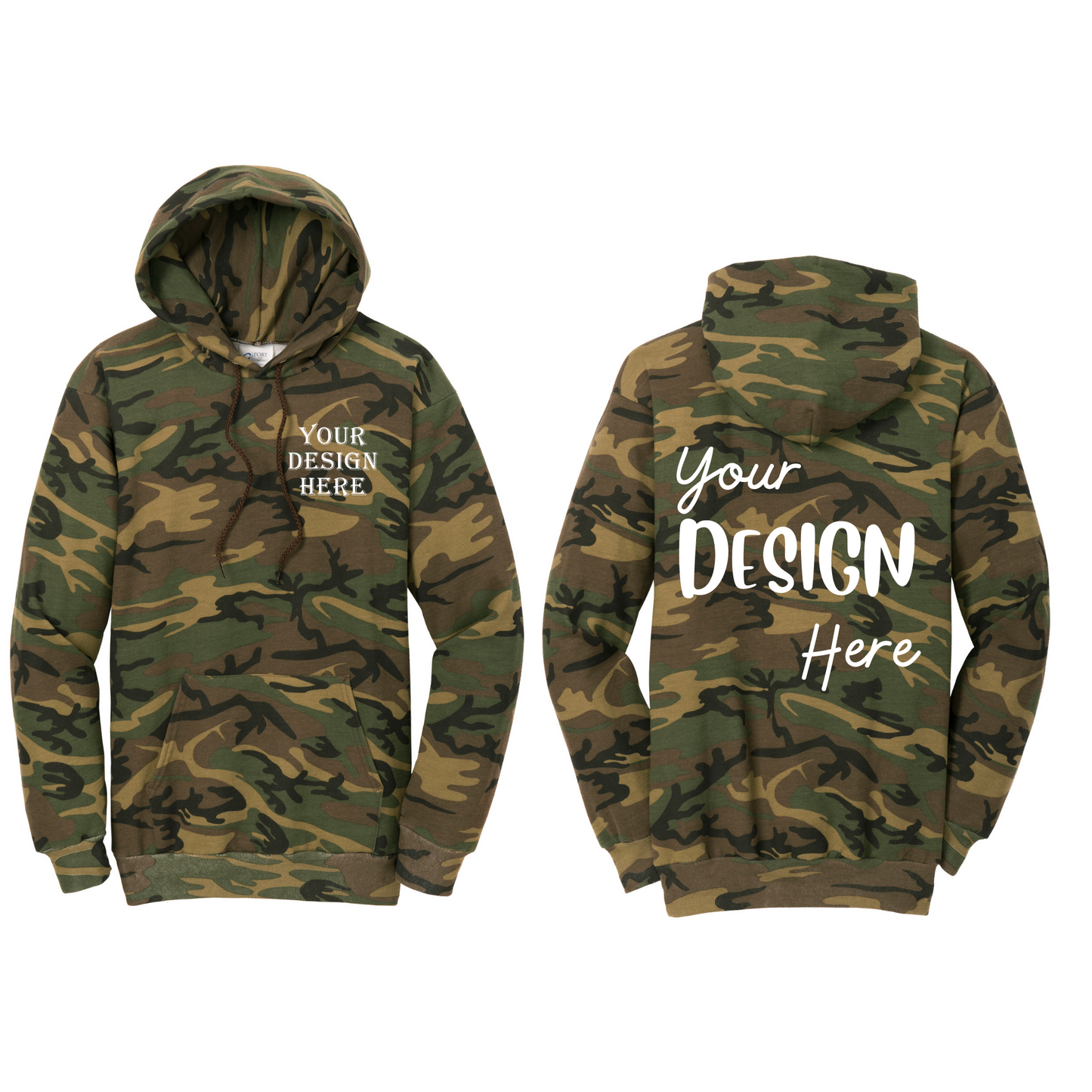 Port & Company® Core Fleece Camo Pullover Hooded Sweatshirt-PC78HC