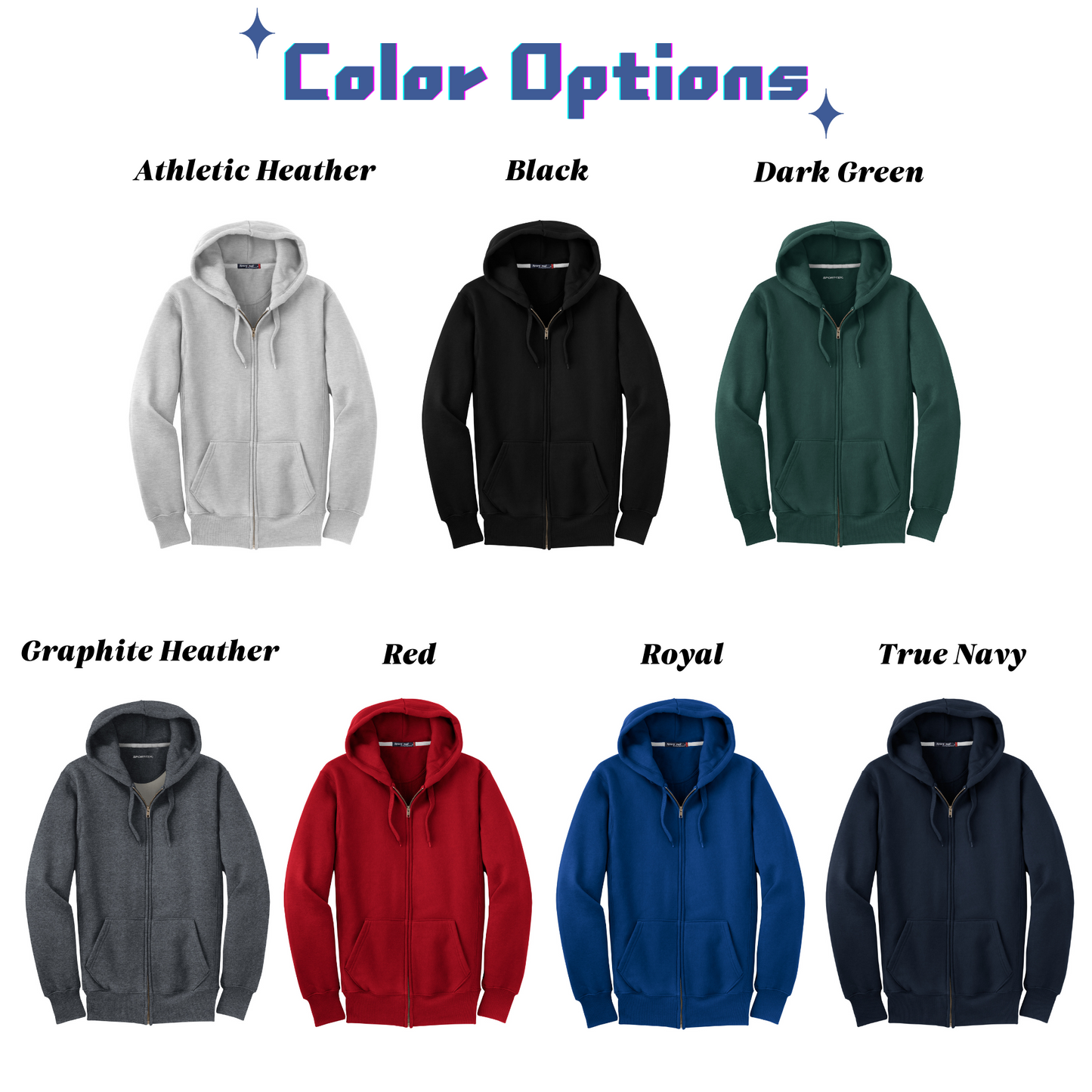 Sport-Tek® Super Heavyweight Full-Zip Hooded Sweatshirt-F282