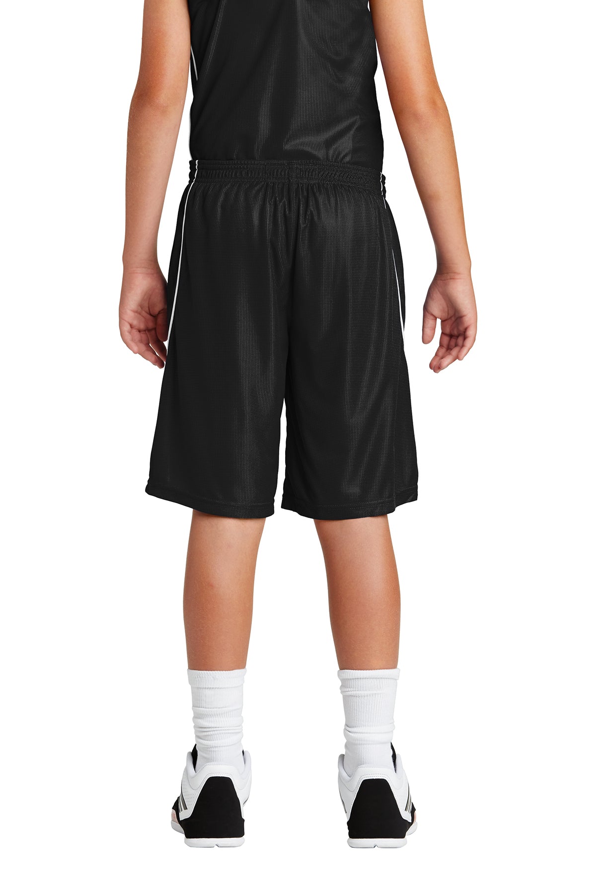 Sport-Tek® Youth PosiCharge® Mesh Reversible Spliced Short-YT565