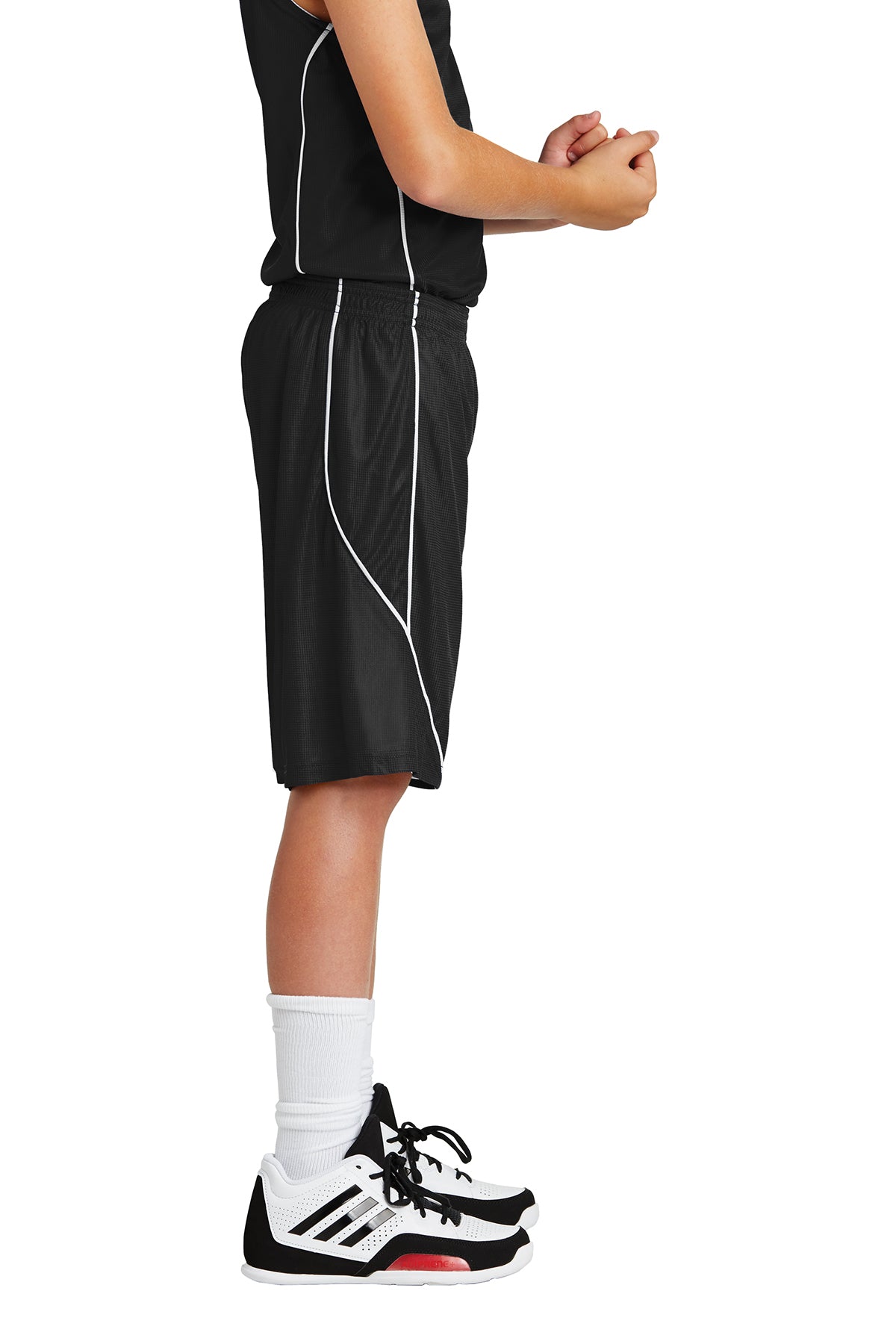 Sport-Tek® Youth PosiCharge® Mesh Reversible Spliced Short-YT565