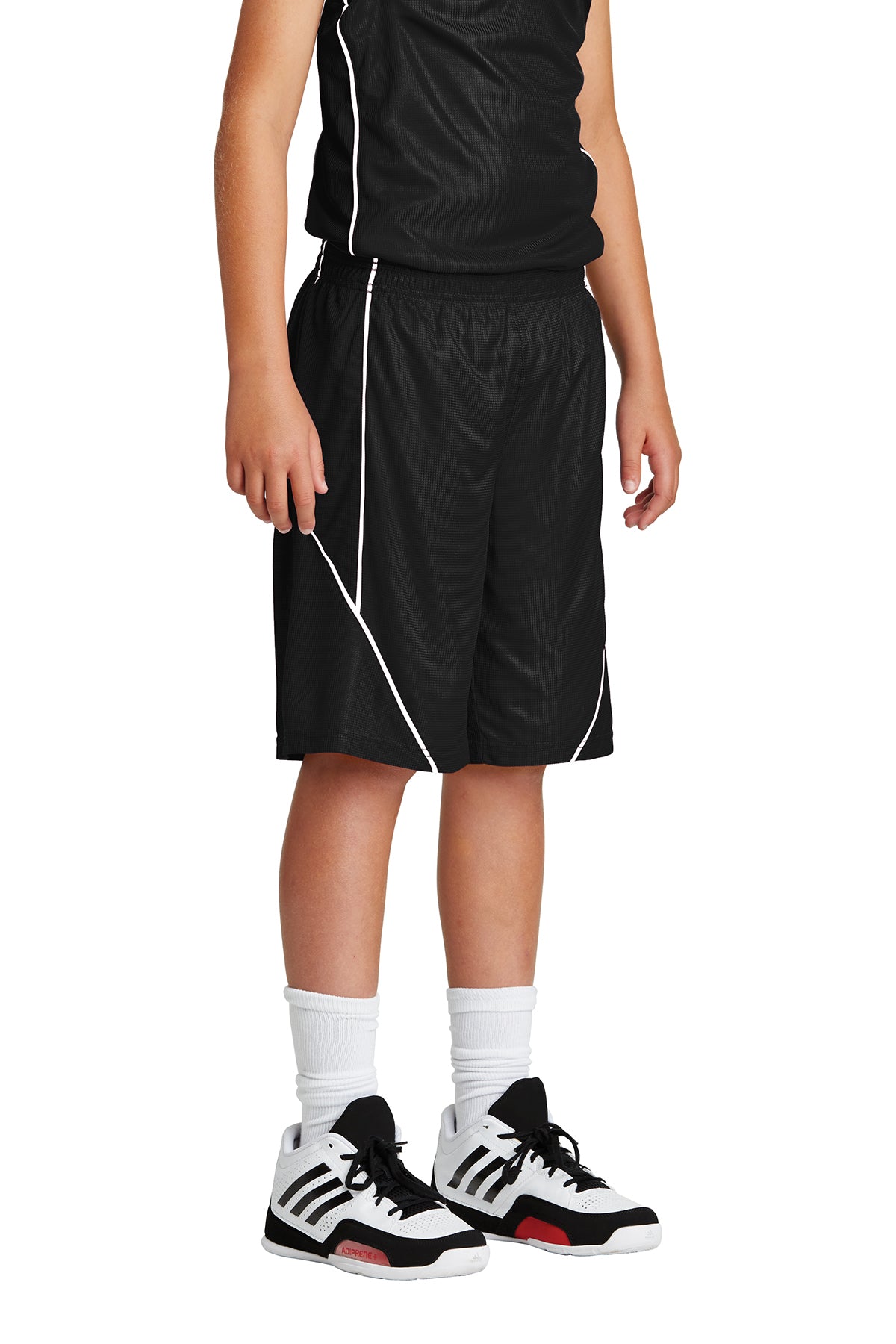 Sport-Tek® Youth PosiCharge® Mesh Reversible Spliced Short-YT565