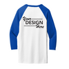 BELLA+CANVAS ® Unisex 3/4-Sleeve Baseball Tee-BC3200