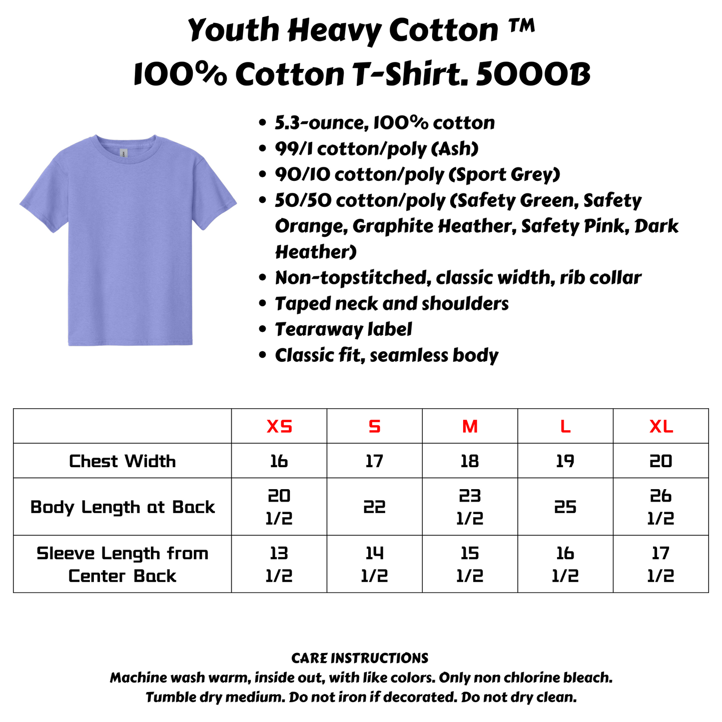 Youth Unisex Crewneck Short Sleeve T-shirt