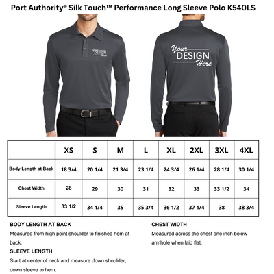 Port Authority® Silk Touch™ Performance Long Sleeve Polo-K540LS