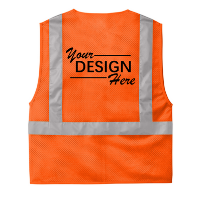 CornerStone® ANSI 107 Class 2 Mesh Zippered Vest-CSV102