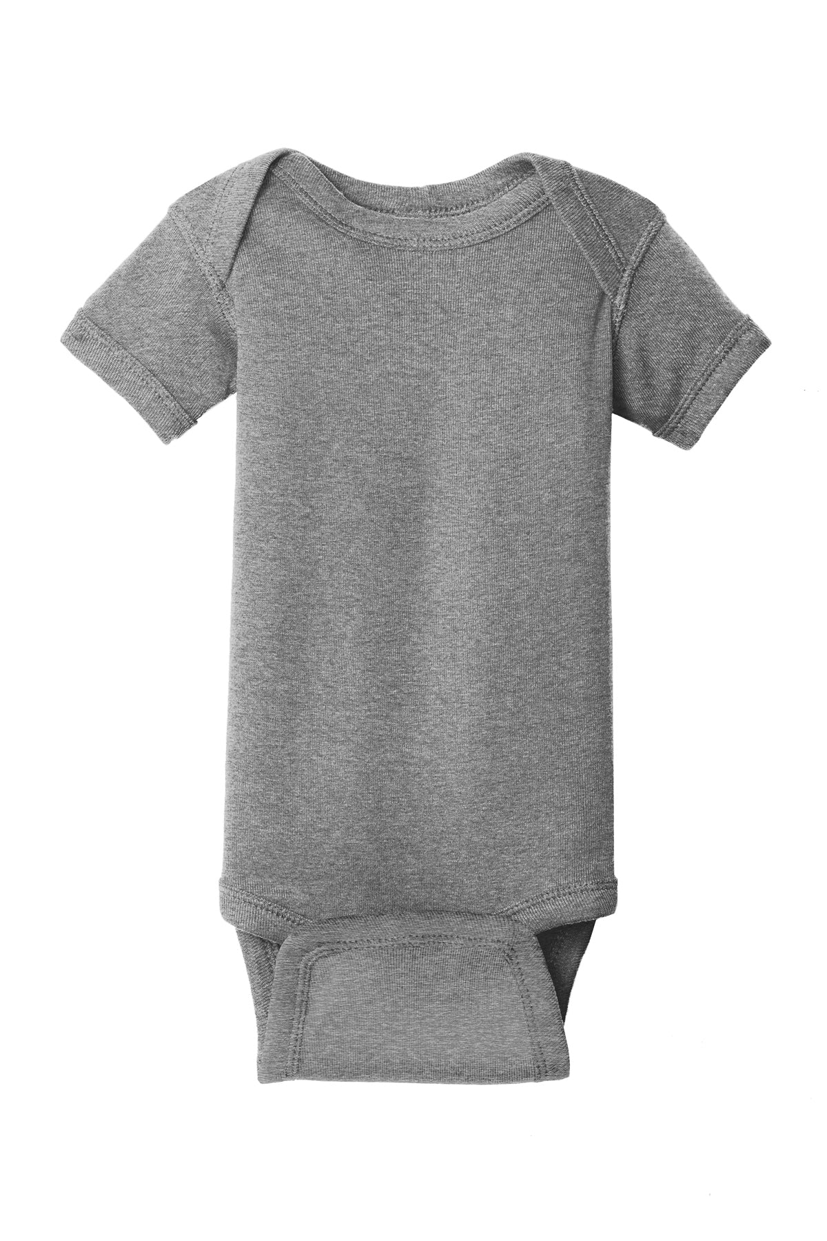 Rabbit Skins™ Infant Short Sleeve Baby Rib Bodysuit-RS4400