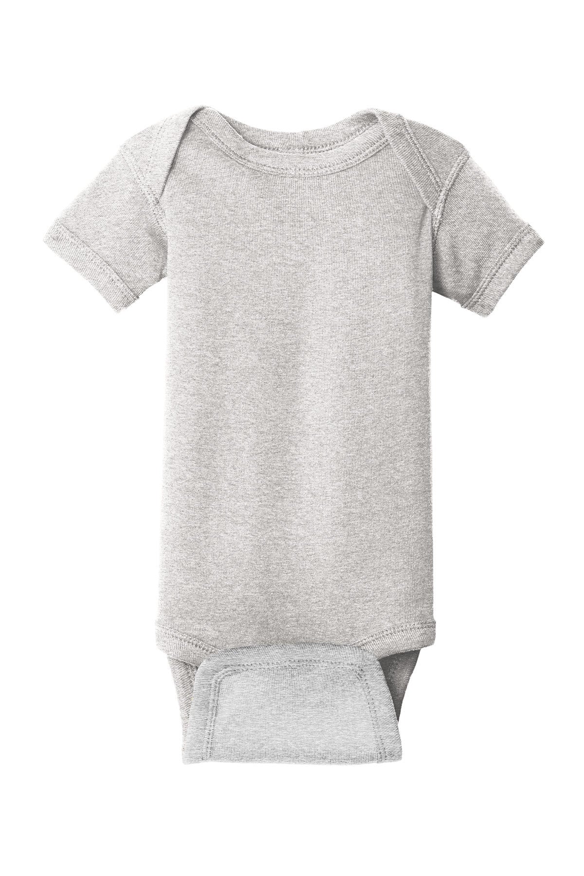 Rabbit Skins™ Infant Short Sleeve Baby Rib Bodysuit-RS4400