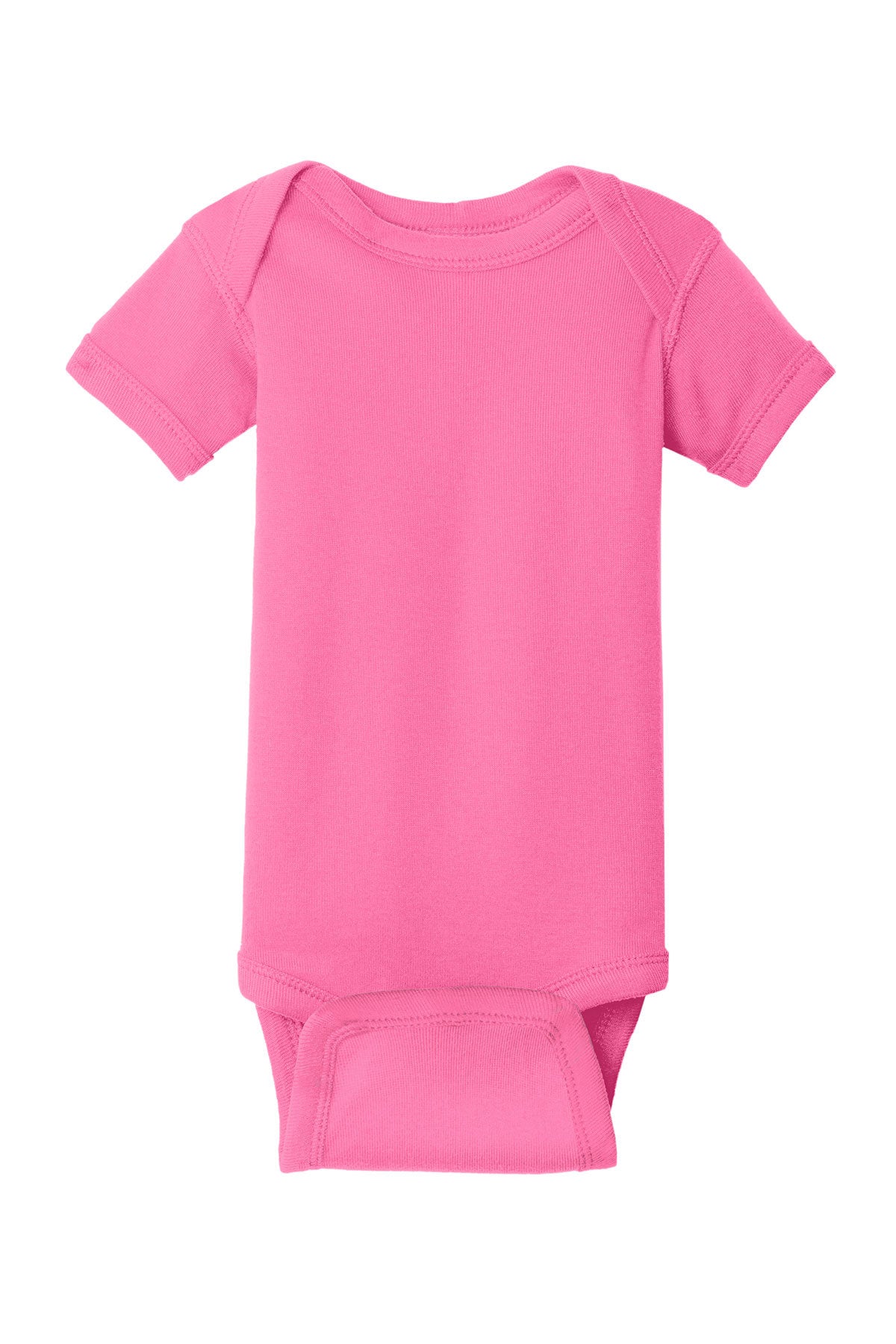 Rabbit Skins™ Infant Short Sleeve Baby Rib Bodysuit-RS4400