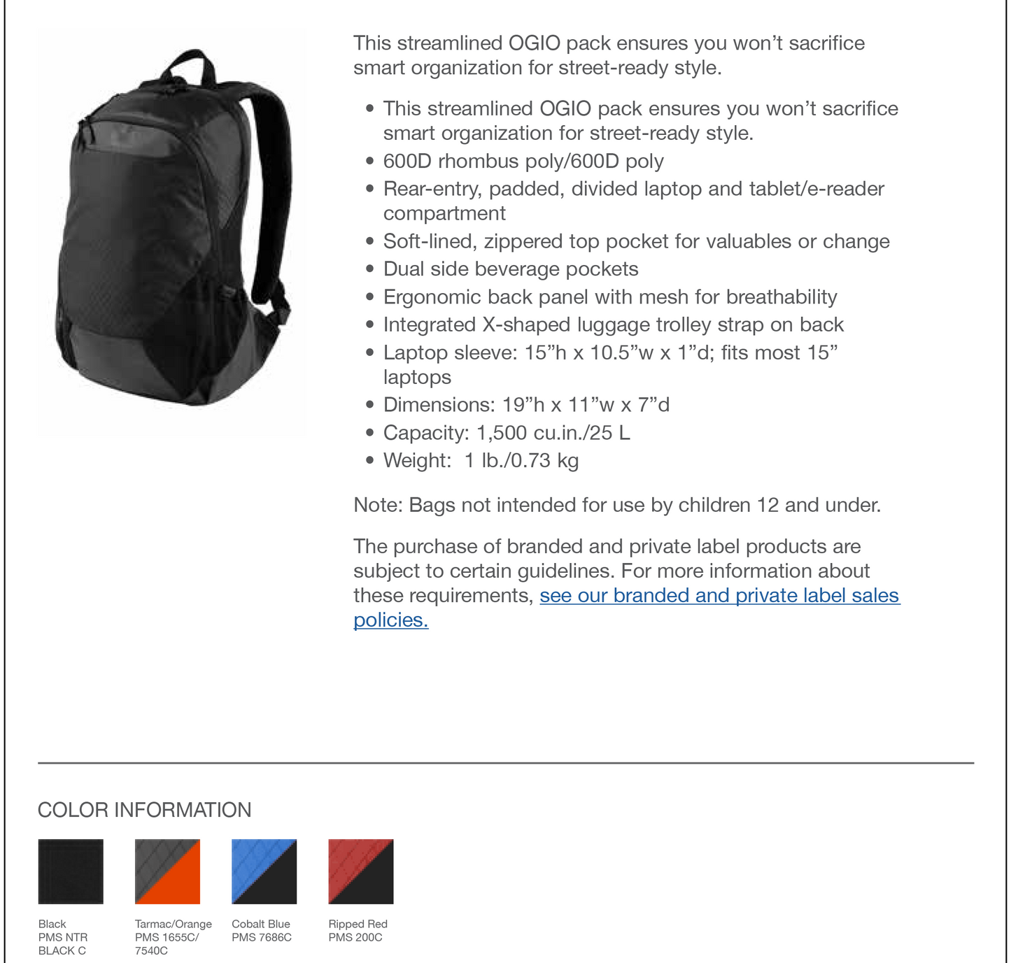 OGIO ® Basis Pack-91003