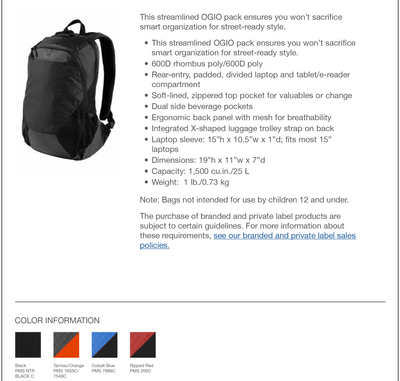 OGIO ® Basis Pack-91003