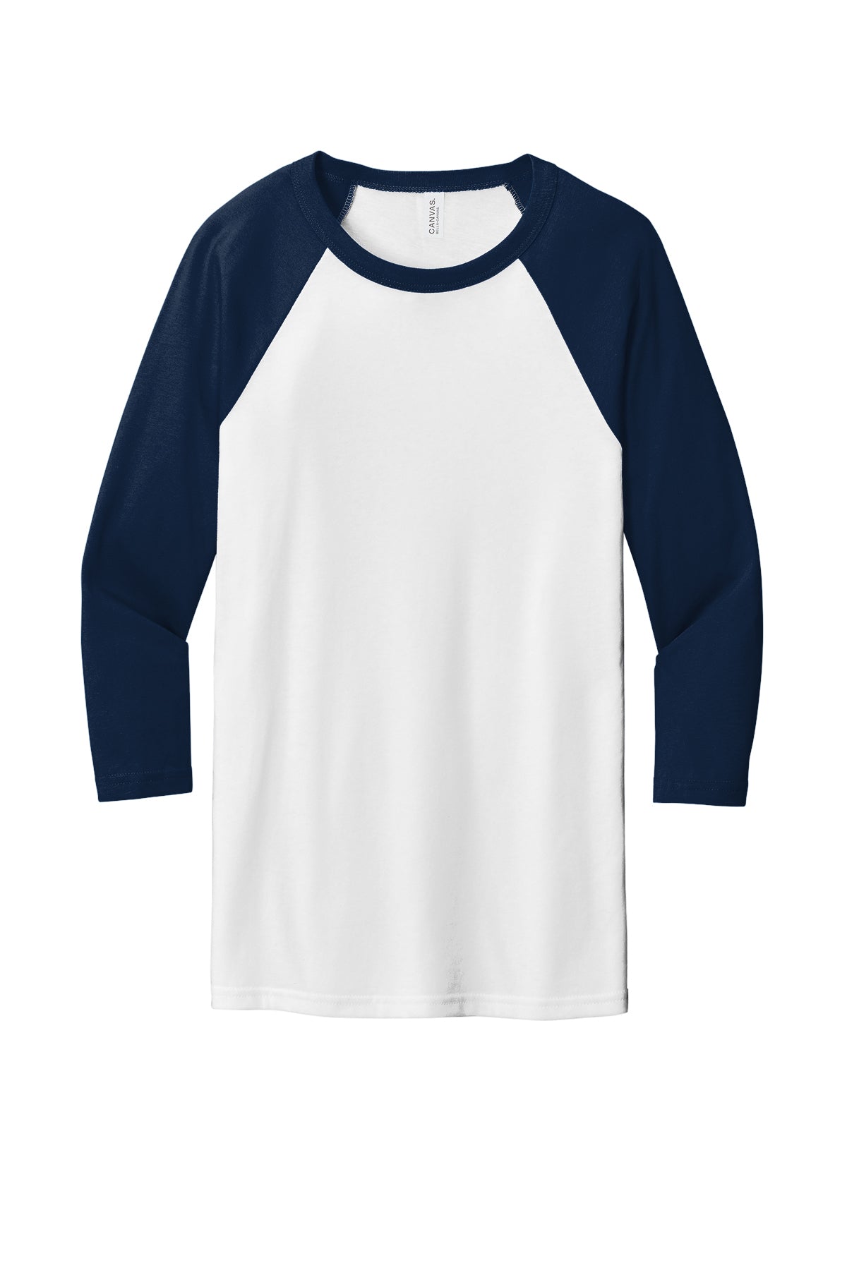 BELLA+CANVAS ® Unisex 3/4-Sleeve Baseball Tee-BC3200