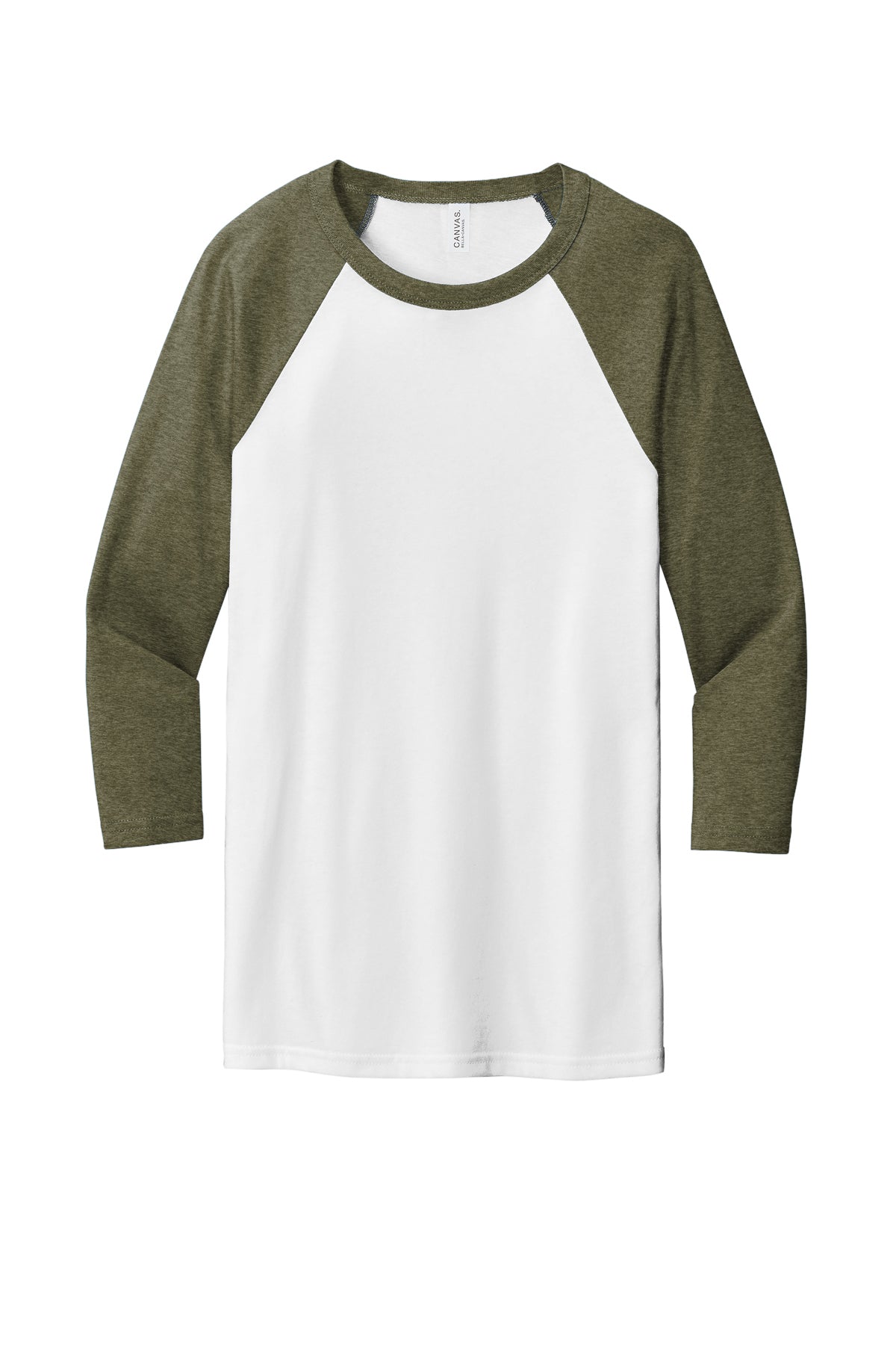 BELLA+CANVAS ® Unisex 3/4-Sleeve Baseball Tee-BC3200