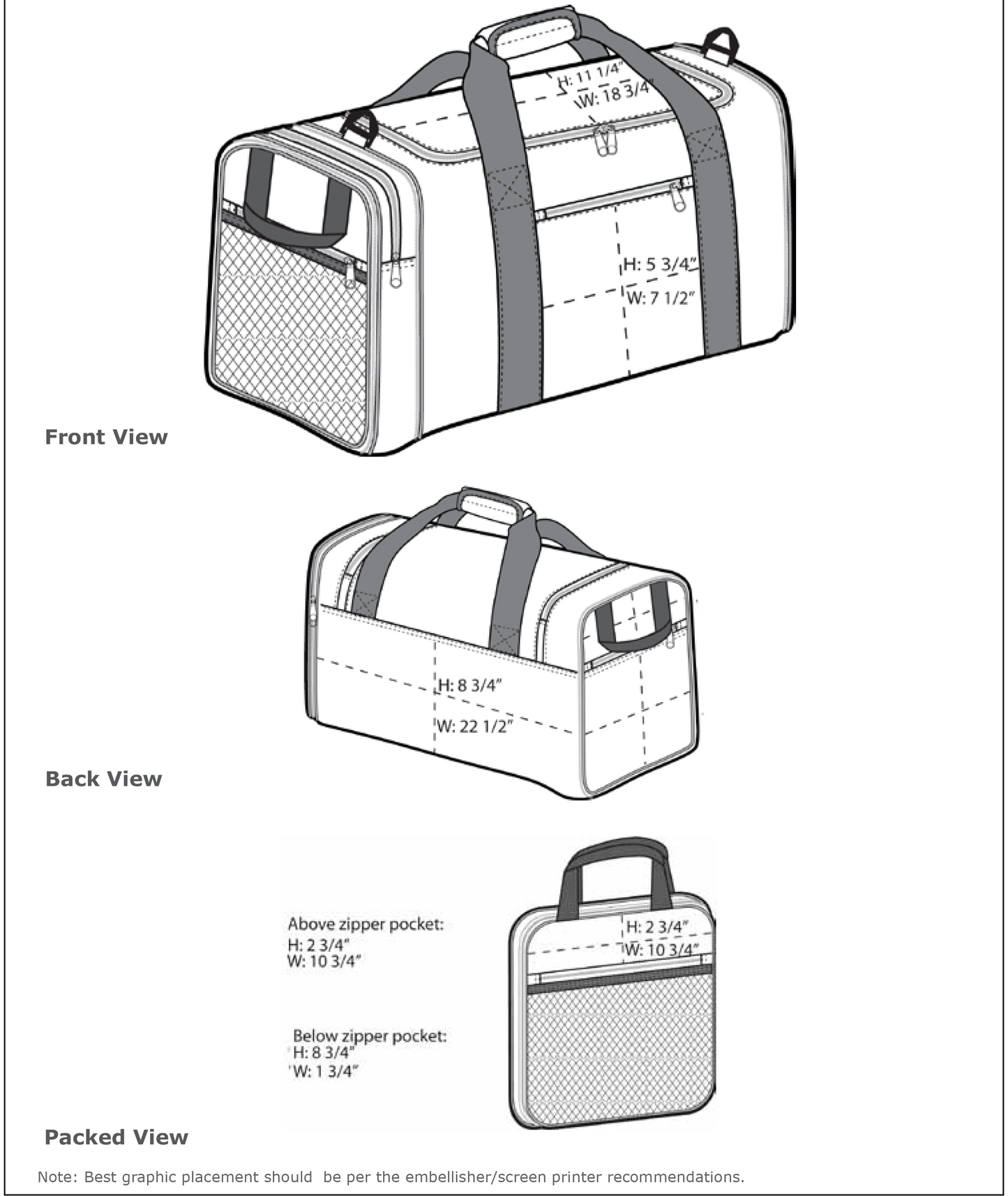 Port Authority® Packable Travel Duffel-BG114