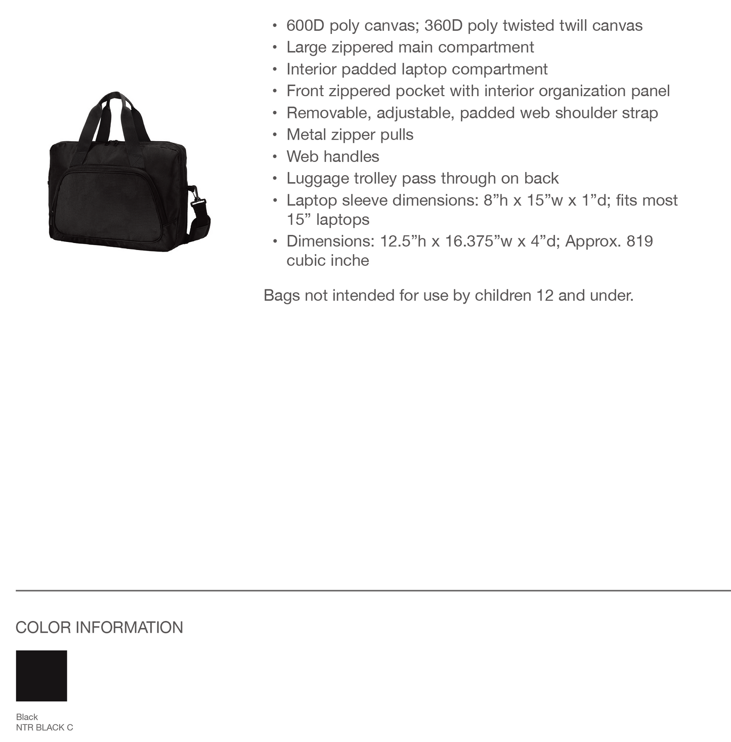 Port Authority ® City Briefcase-BG322