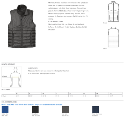 Eddie Bauer ® Quilted Vest-EB512