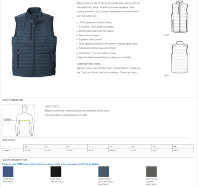 Port Authority® Packable Puffy Vest-J851