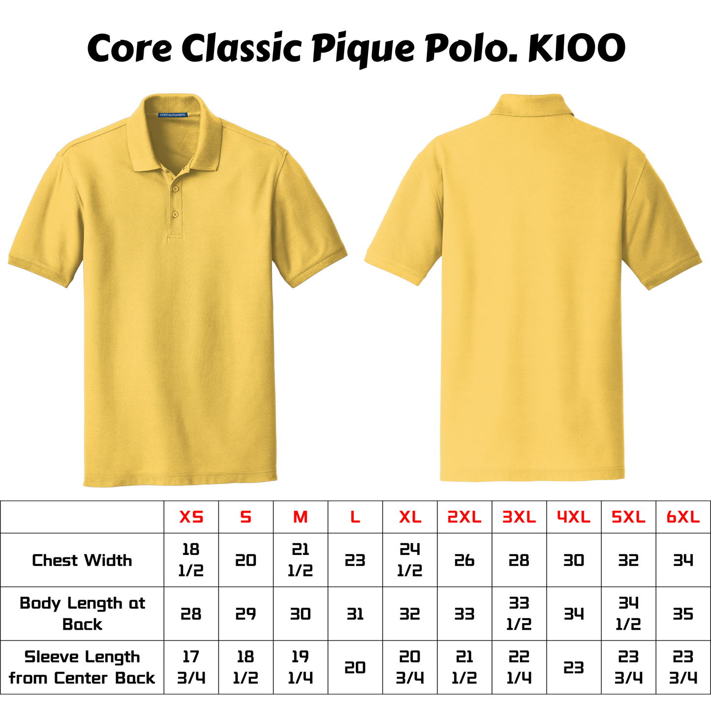 Port Authority® Core Classic Pique Polo-K100