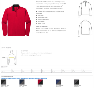 Port Authority ® Silk Touch ™ Performance 1/4-Zip-K584