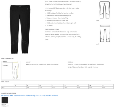 OGIO® Women's Laser Tech Legging-LOE402