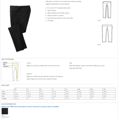 Sport-Tek® Women's 7/8 Legging-LPST890