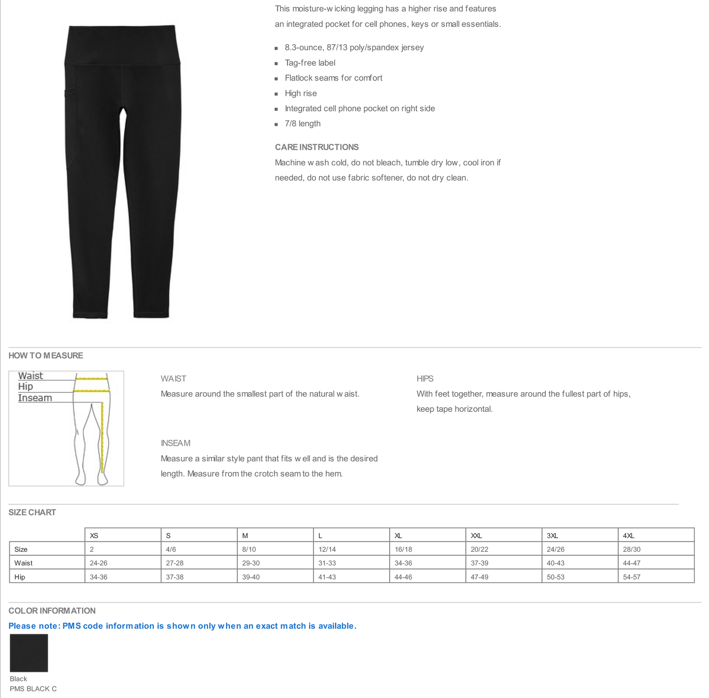 Sport-Tek® Women's High Rise 7/8 Legging-LPST891