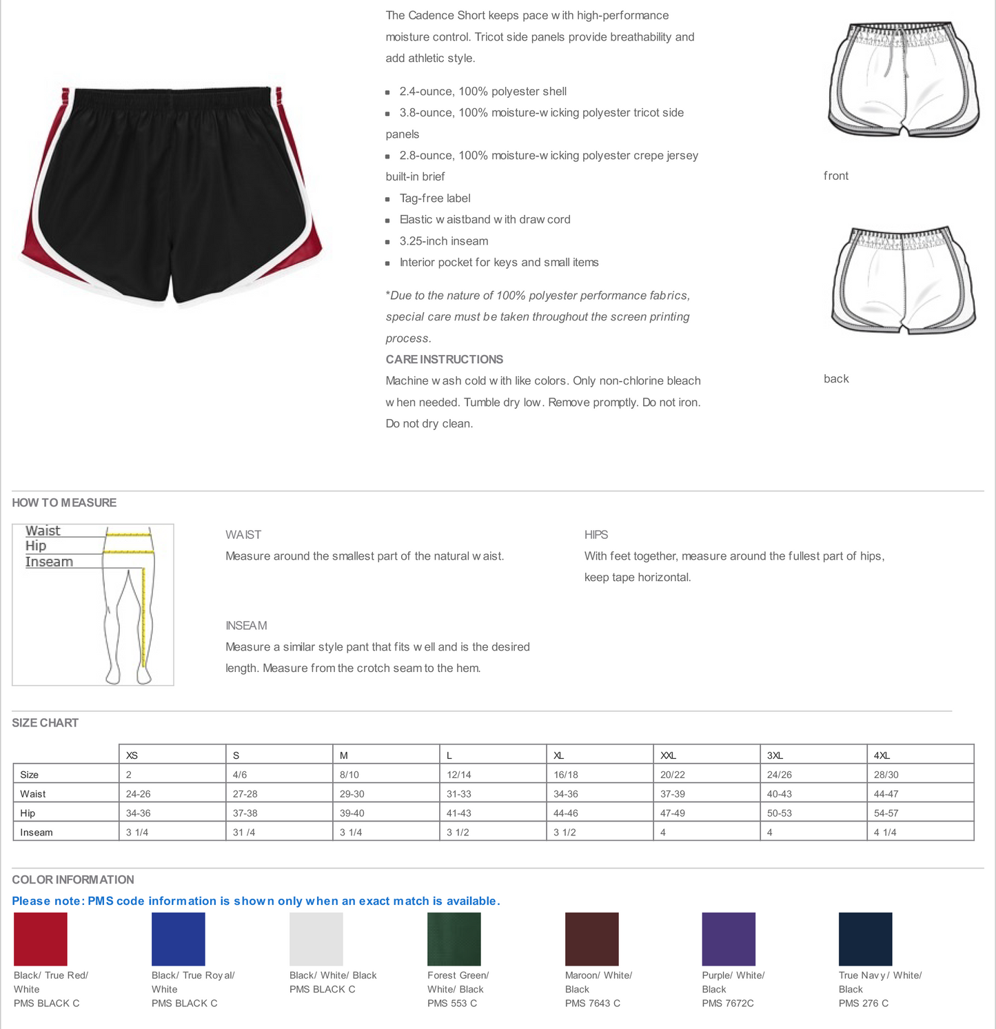 Sport-Tek® Women's Cadence Short-LST304