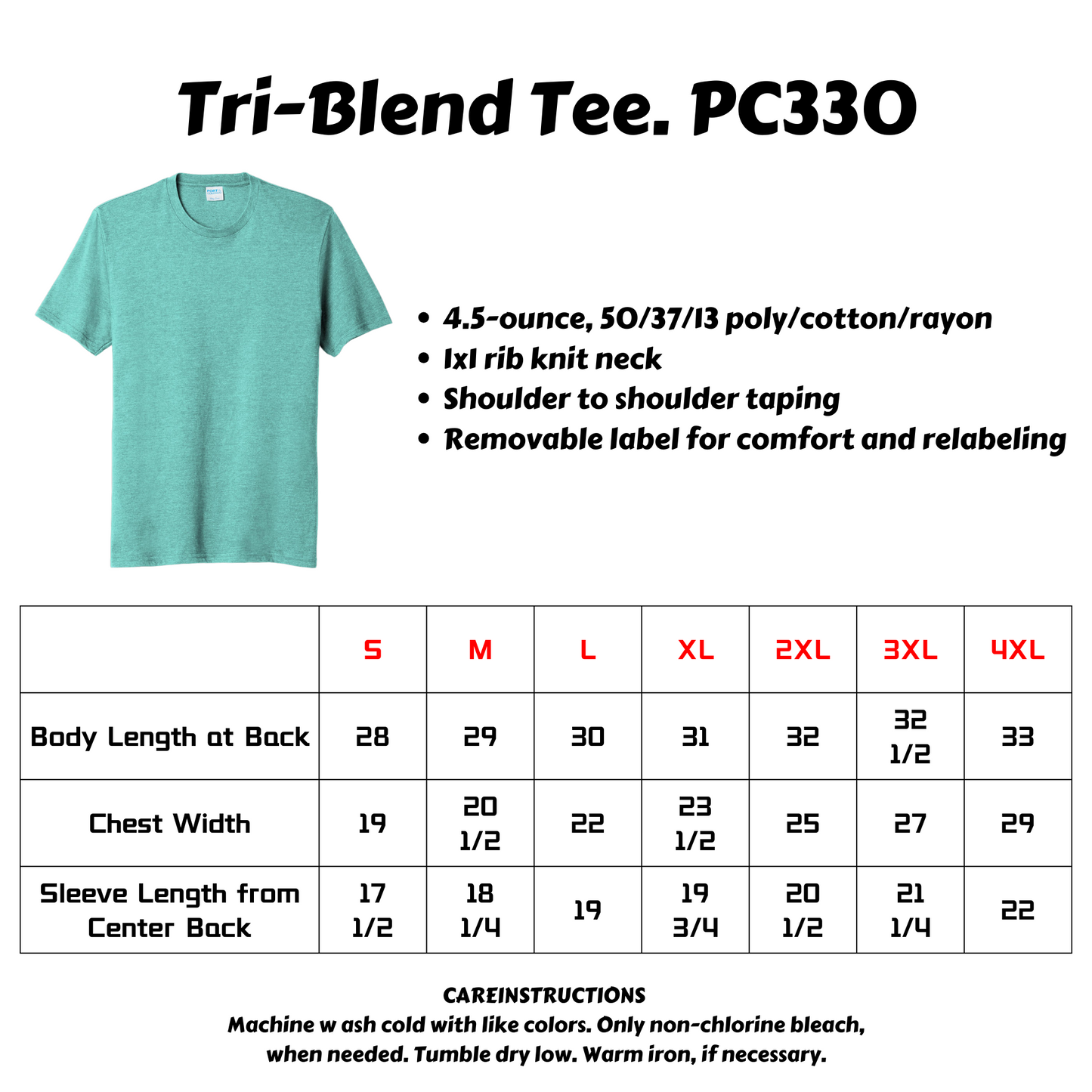 Port & Company® Tri-Blend Tee-PC330