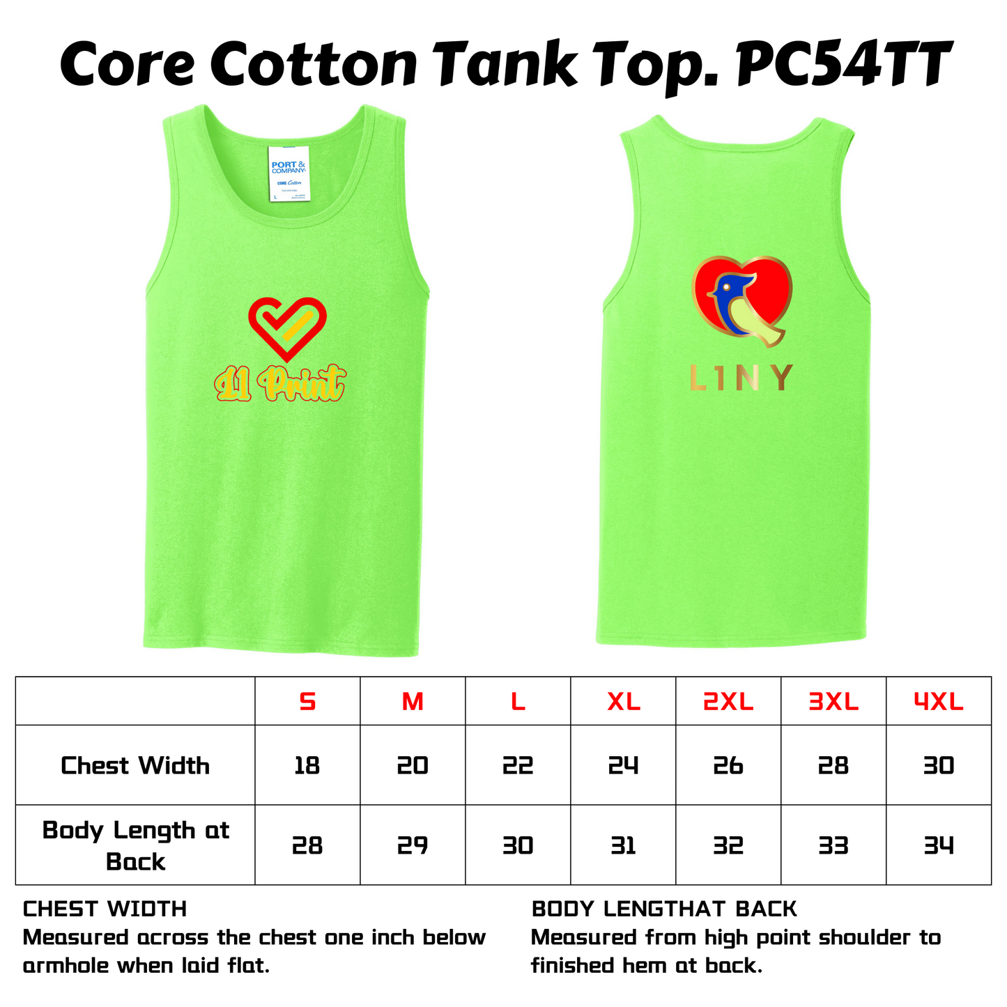 Port & Company® Core Cotton Tank Top-PC54TT