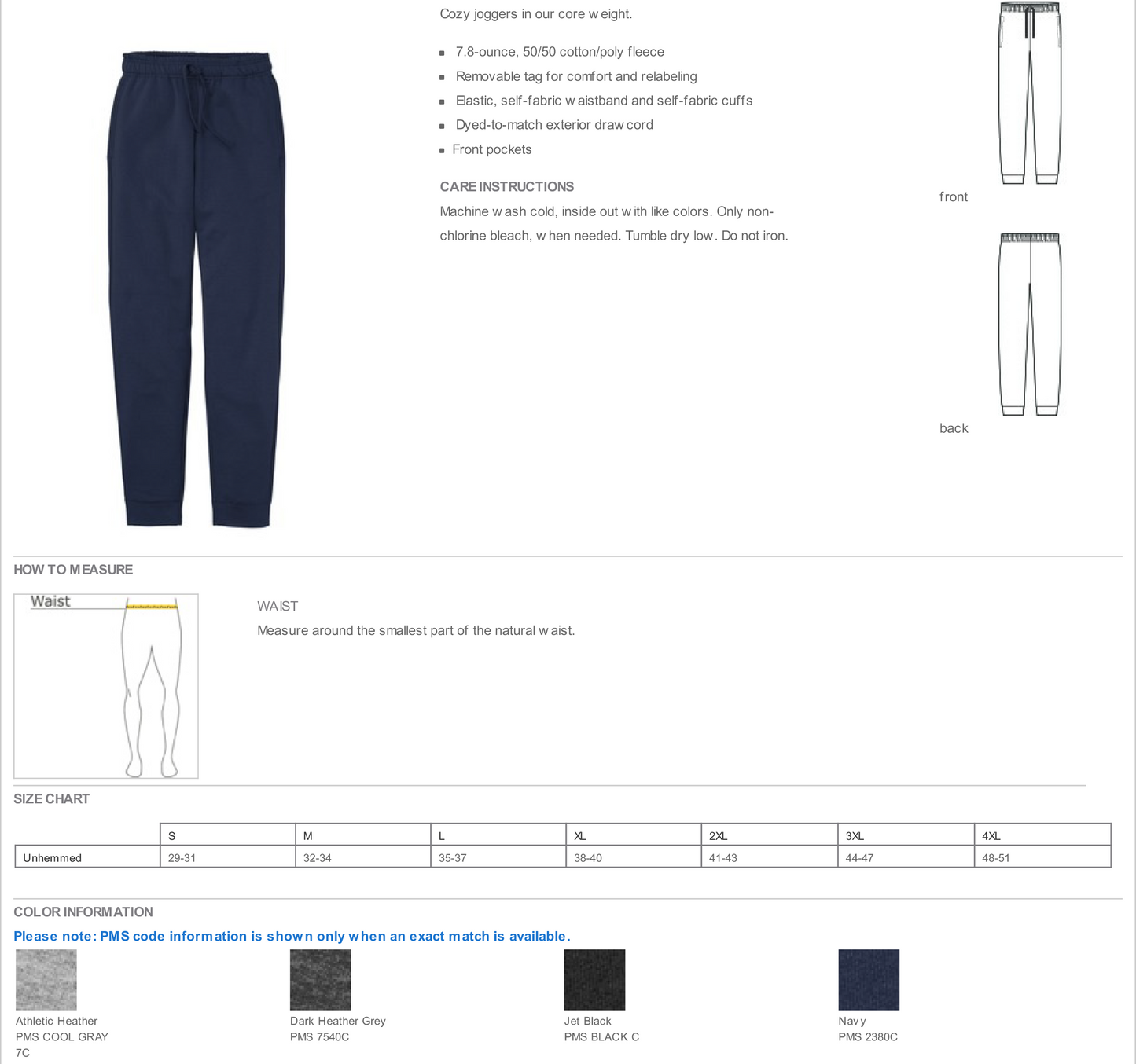 Port & Company ® Core Fleece Jogger-PC78J