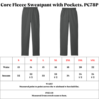 Port & Company® Core Fleece Sweatpant with Pockets-PC78P