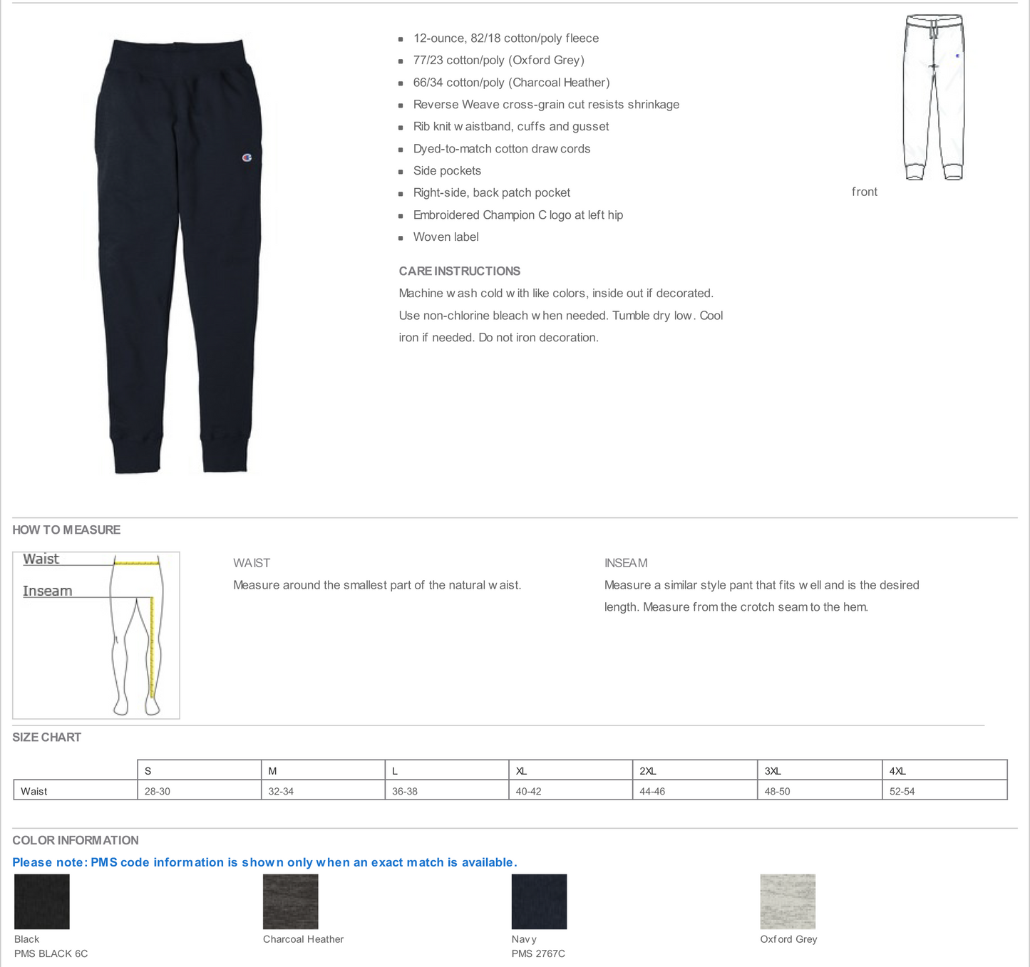 Champion ® Reverse Weave ® Jogger-RW25