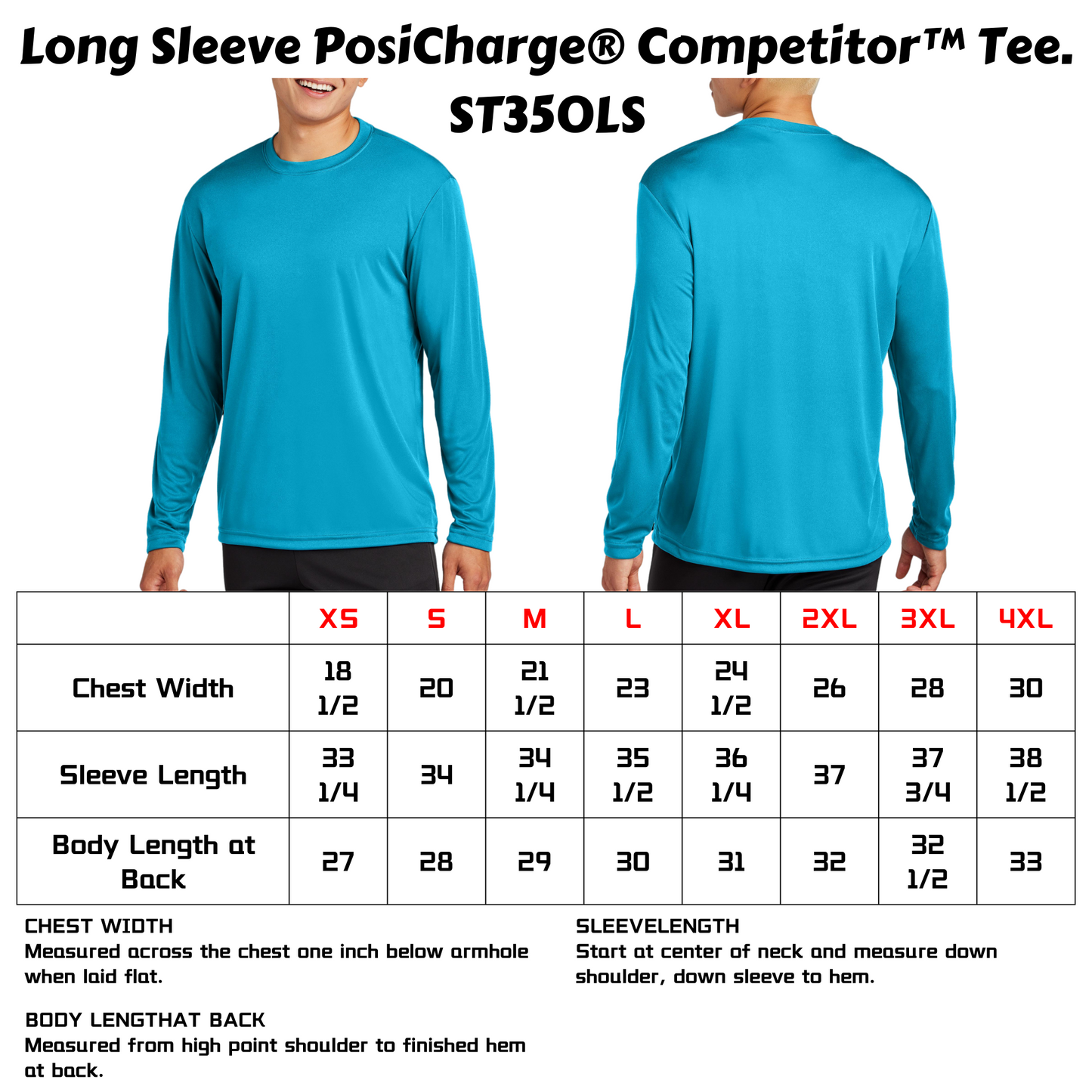 Sport-Tek® Long Sleeve PosiCharge® Competitor™ Tee-ST350LS