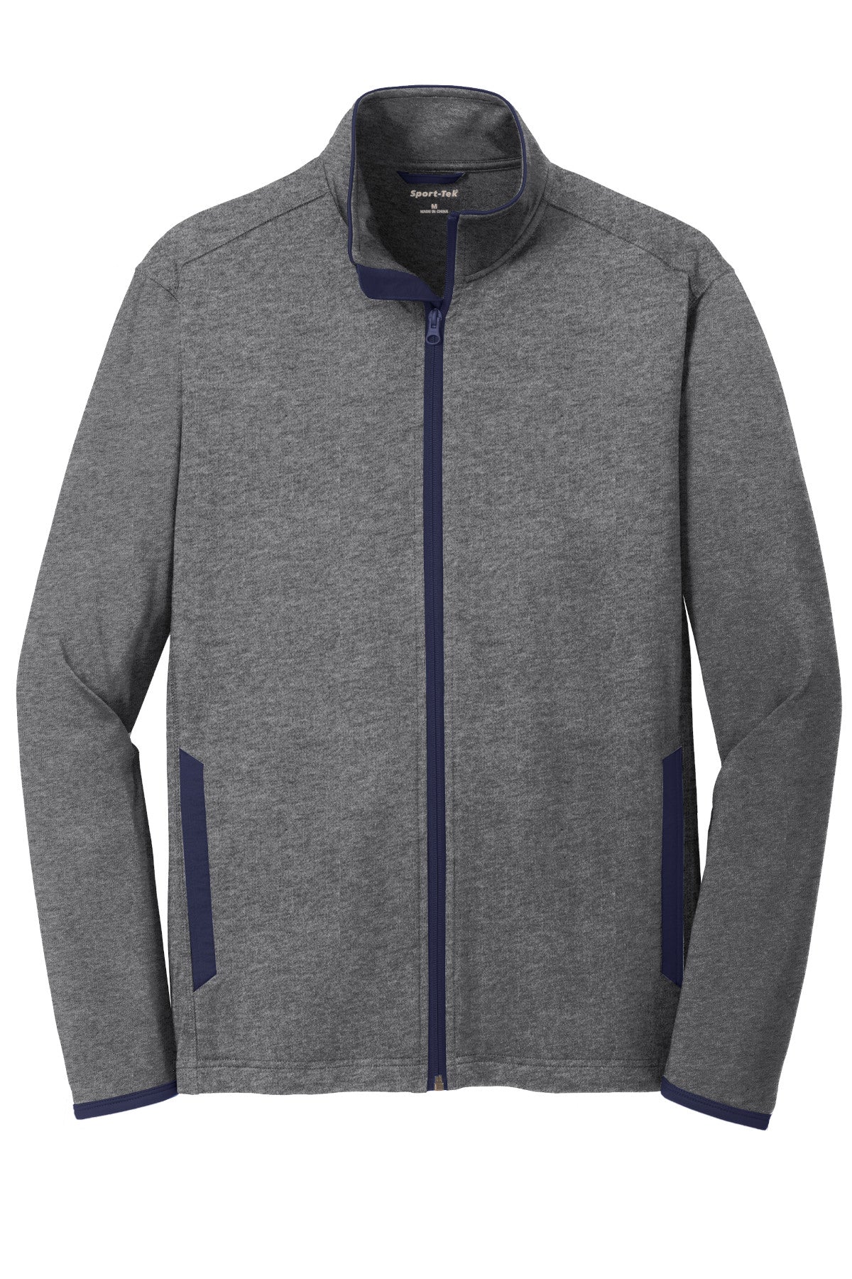 Sport-Tek® Sport-Wick® Stretch Contrast Full-Zip Jacket-ST853