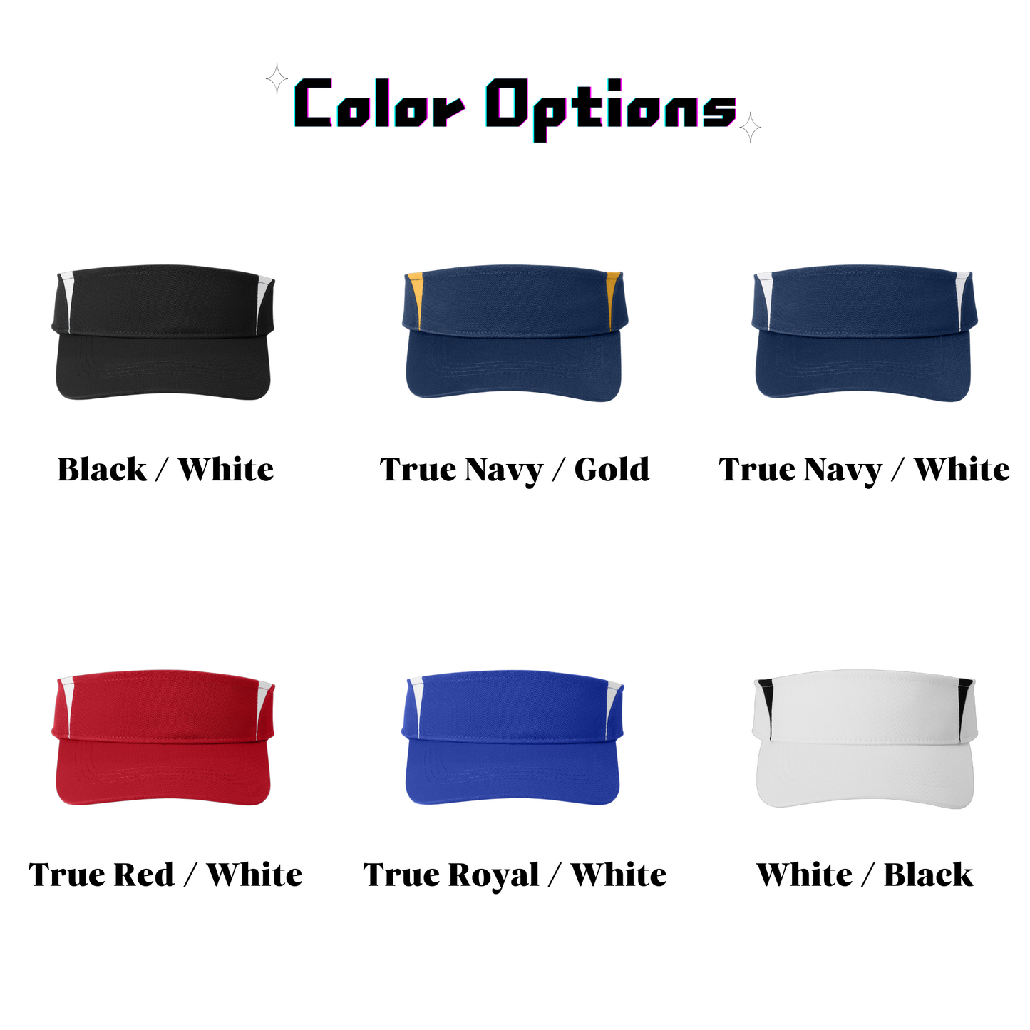 Sport-Tek® Dry Zone® Colorblock Visor-STC13