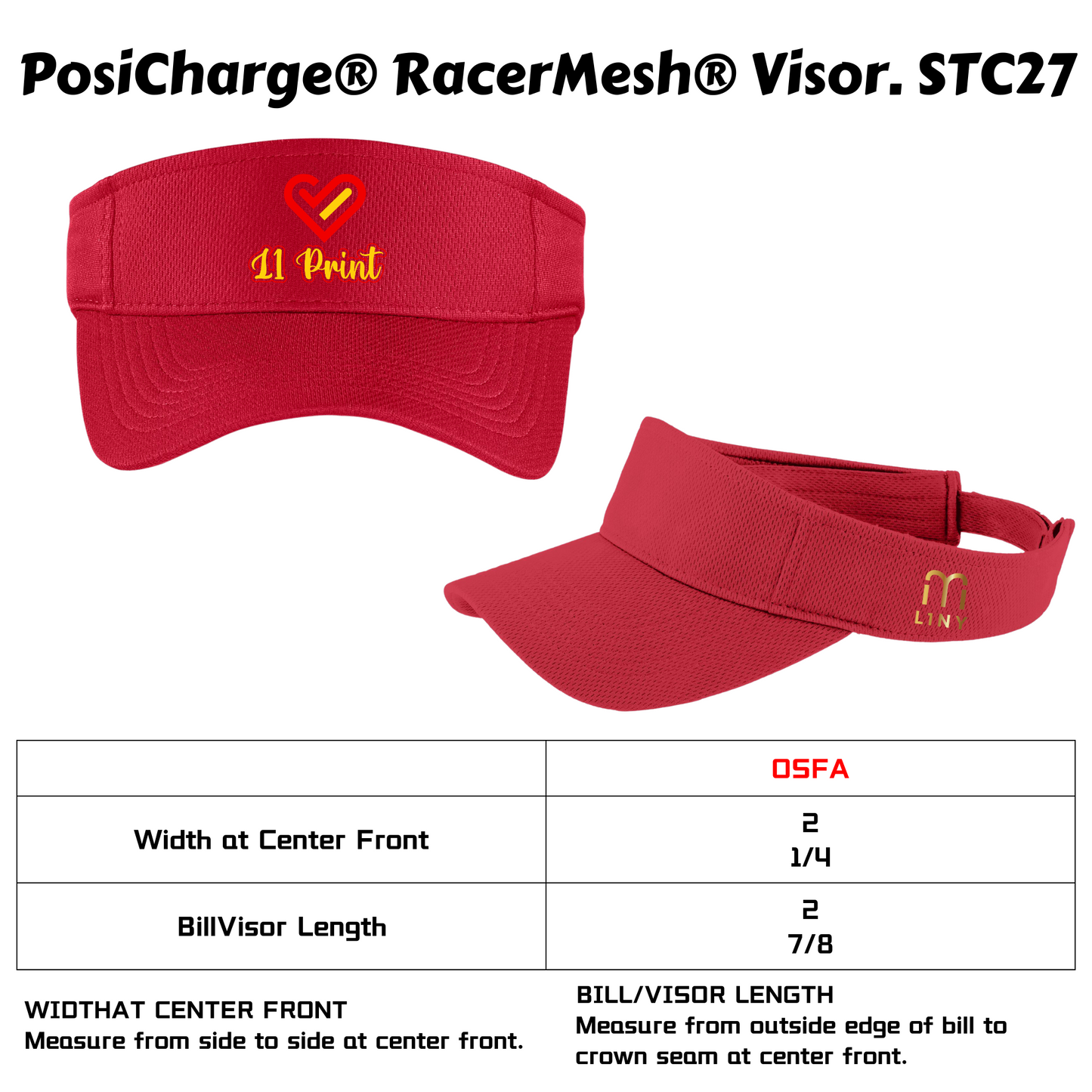 Sport-Tek® PosiCharge® RacerMesh® Visor-STC27