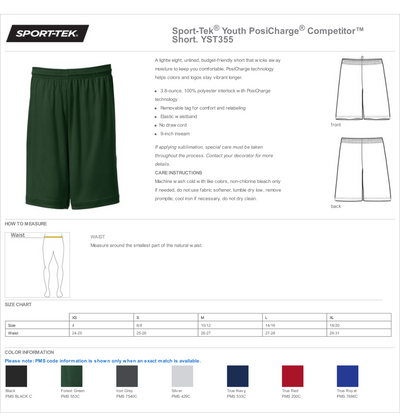 Sport-Tek® Youth PosiCharge® Competitor™ Short-YST355