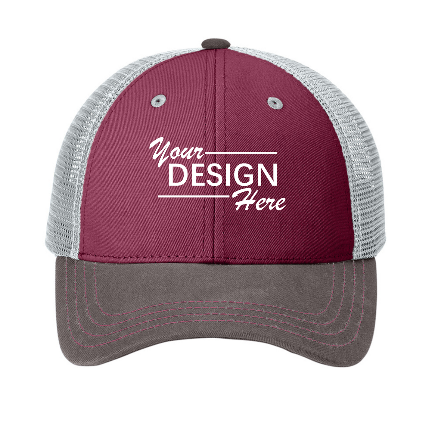 District ® Tri-Tone Mesh Back Cap-DT616