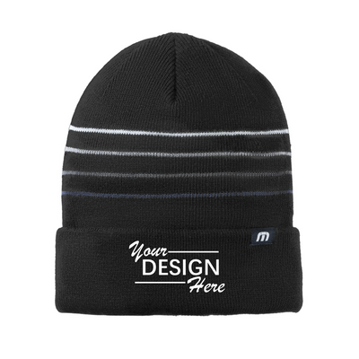 TravisMathew Striped Cuffed Beanie-TM1MY393