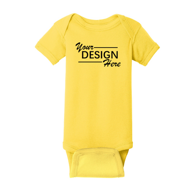 Rabbit Skins™ Infant Short Sleeve Baby Rib Bodysuit-RS4400