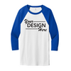 BELLA+CANVAS ® Unisex 3/4-Sleeve Baseball Tee-BC3200