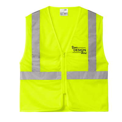 CornerStone® ANSI 107 Class 2 Economy Mesh Zippered Vest-CSV101