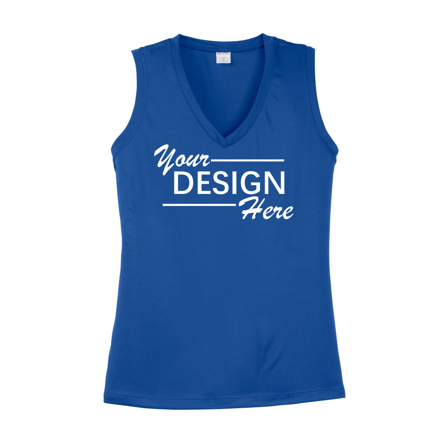 Sport-Tek® Ladies Sleeveless PosiCharge® Competitor™ V-Neck Tee-LST352