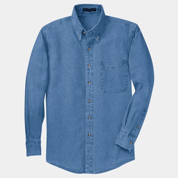 Tall Long Sleeve Denim Shirt Thumbnail