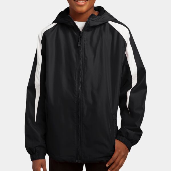 Youth Fleece Lined Colorblock Jacket Thumbnail